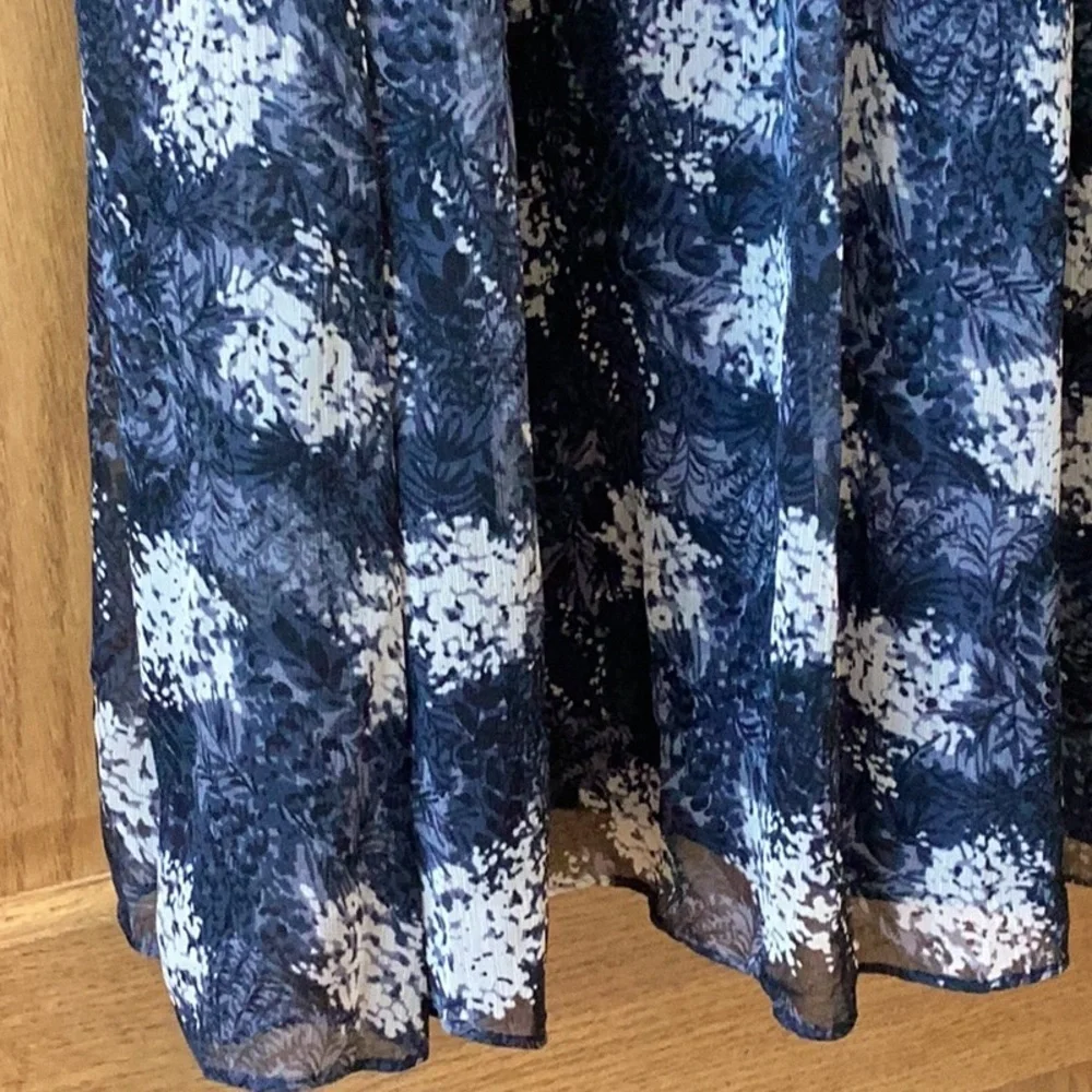 Joie Mini Dress Size Large Blue Baltic Print Shift Sleeveless Flowy NWT